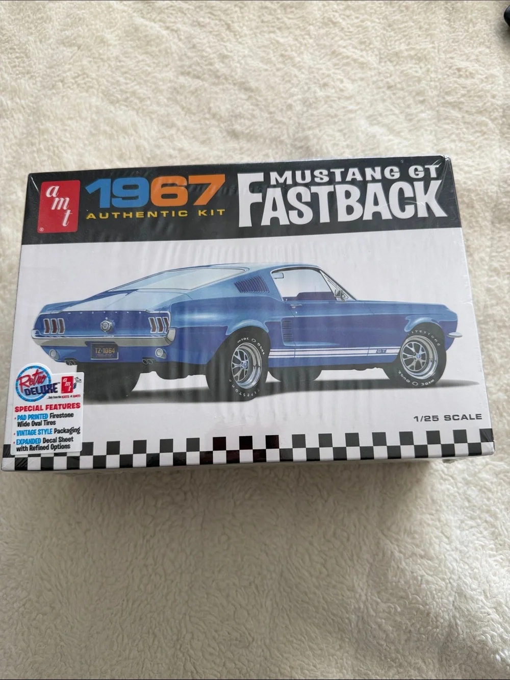 1967 Mustang GT Fastback Model Kit - Blue